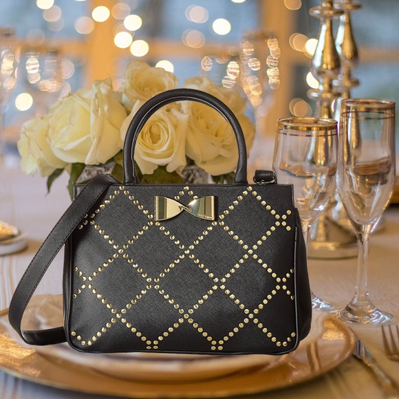 Betsey Johnson Handbags - Betsey Johnson Heat Seal Satchel Handbag Bow